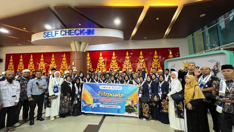 Pelepasan jamaah umrah Kemenag Kampar & staf RSUD Bangkinang